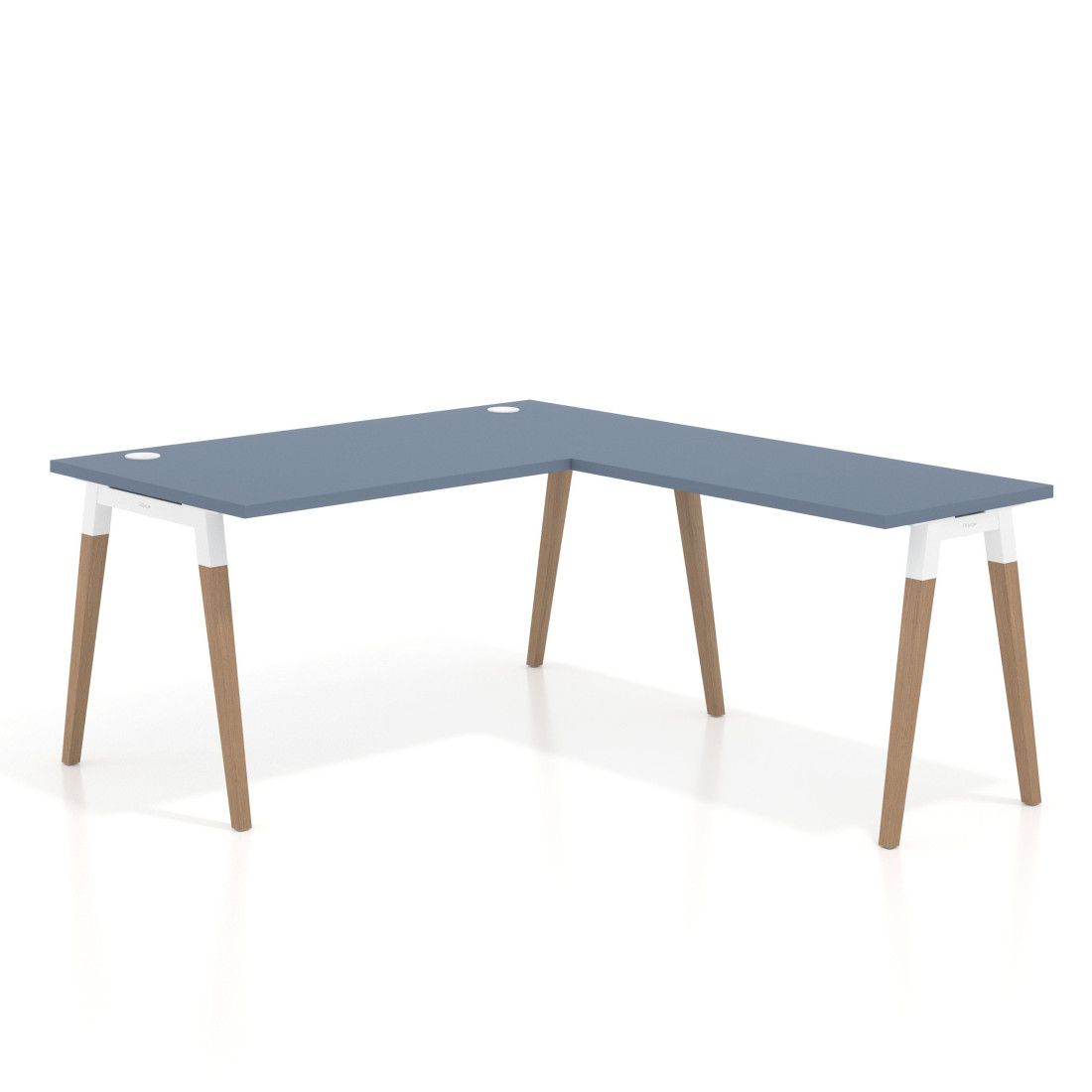 mesa en l 140x180 azul talco arki mesa de oficina 80cm con ala recto 1