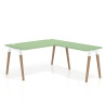 mesa en l 140x180 verde talco arki mesa de oficina 80cm con ala recto 1