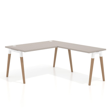 Mesa de oficina 80cm con ala