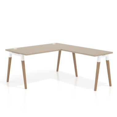 Mesa de oficina 80cm con ala