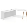 mesa en l 140x205 blanco mate arki mesa de oficina 80cm con ala larga work recto 1