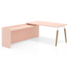 mesa en l 140x205 rosa nube arki mesa de oficina 80cm con ala larga work recto 1