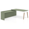 mesa en l 140x205 rayado sauce arki mesa de oficina 80cm con ala larga work recto 1