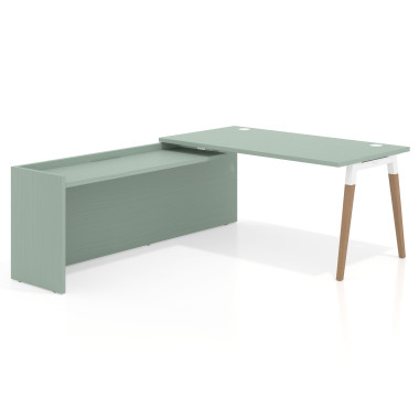 Mesa de oficina 80cm con ala larga Work