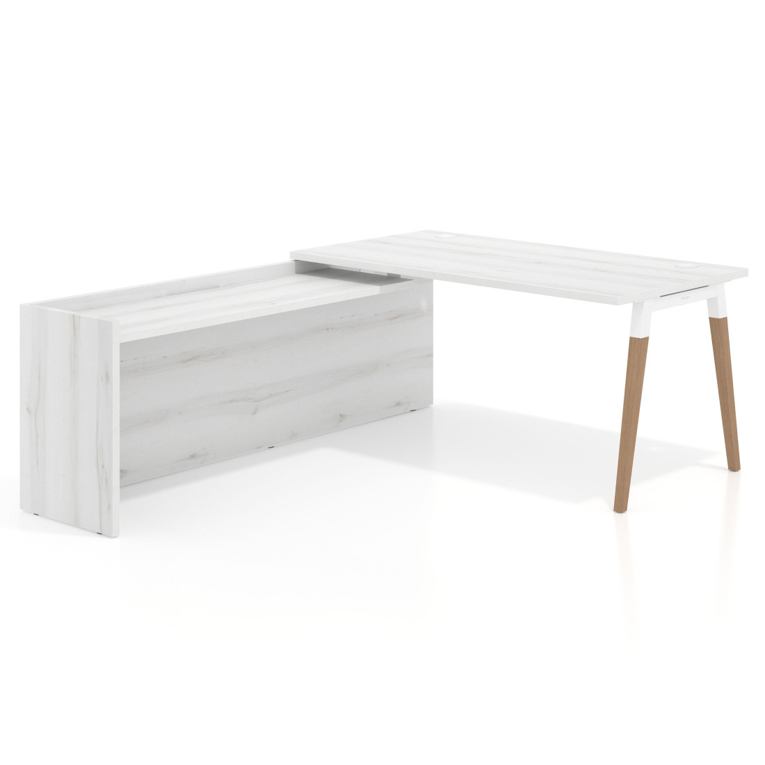 mesa en l 140x205 albo arki mesa de oficina 80cm con ala larga work recto 1