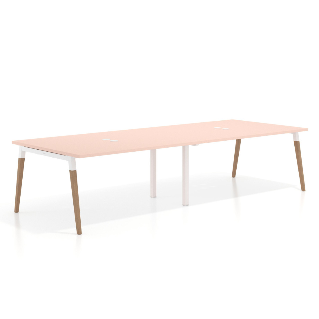 mesa reuniones 240x126 rosa nube arki mesa coworking fondo 126cm recto 1