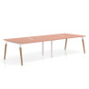 mesa reuniones 240x126 rosa talco arki mesa coworking fondo 126cm recto 1