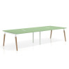 mesa reuniones 360x126 verde talco arki mesa coworking fondo 126cm recto 1