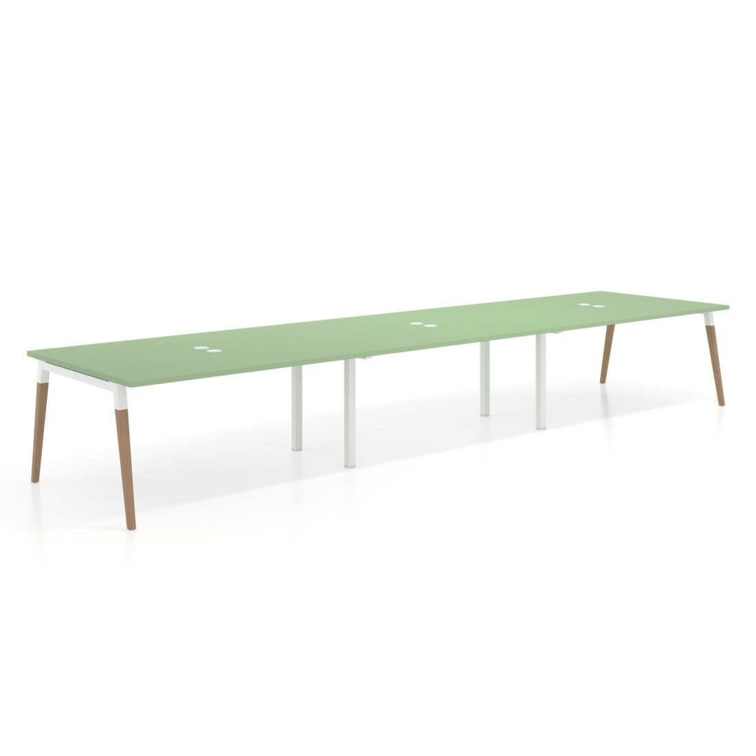 mesa reuniones 480x126 verde talco arki mesa coworking fondo 126cm recto 1