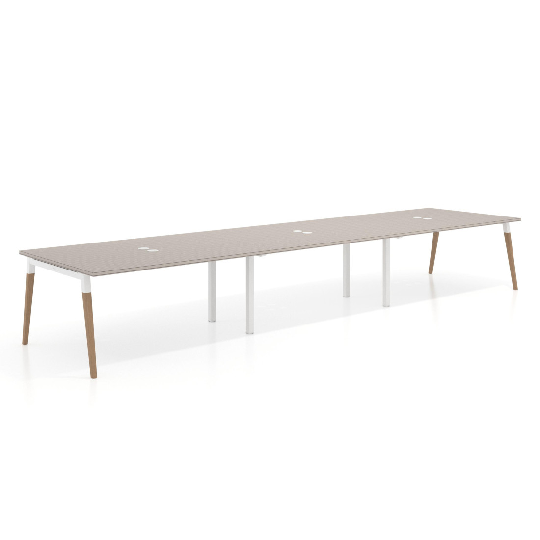 mesa reuniones 360x126 rayado coco arki mesa coworking fondo 126cm recto 1