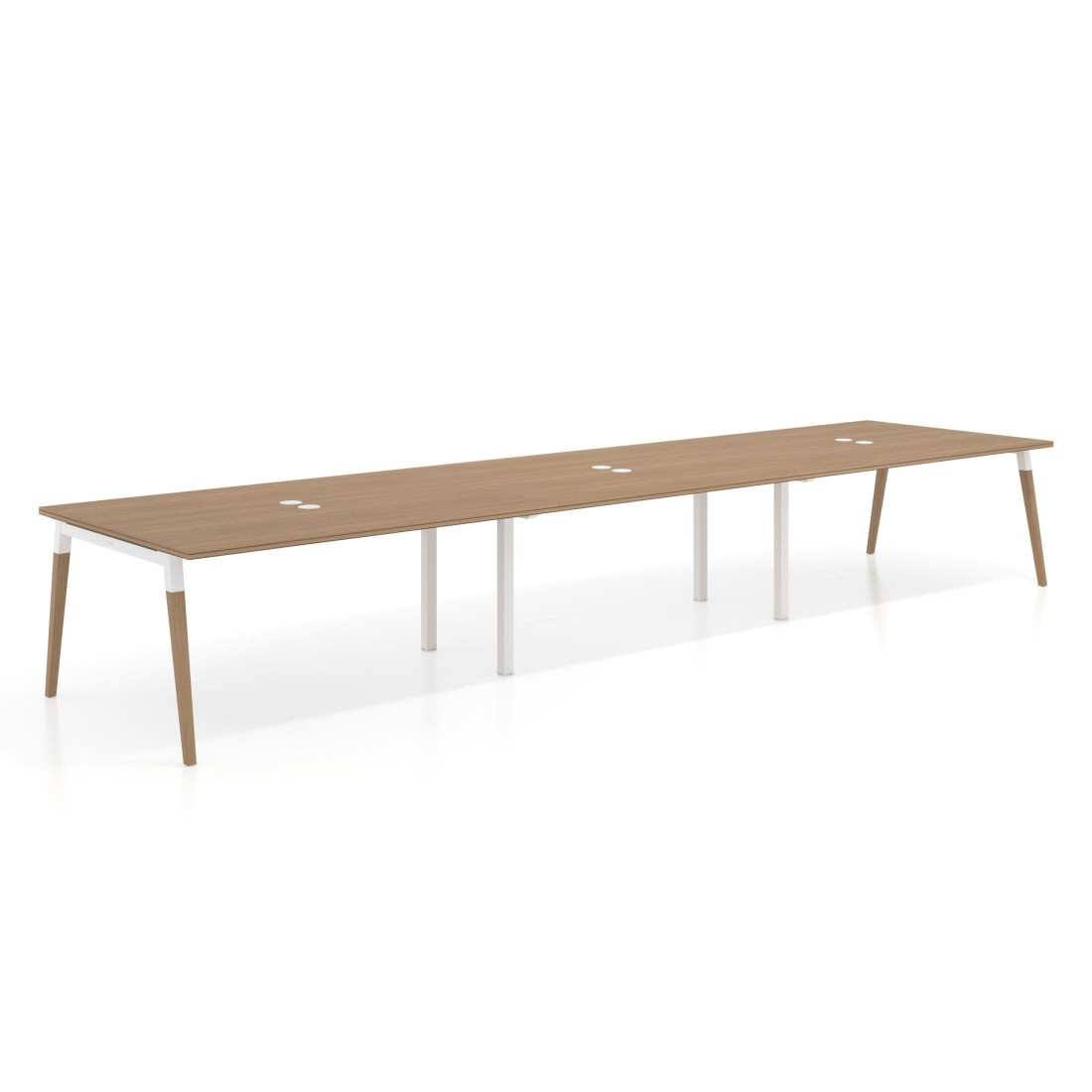 mesa reuniones 360x126 rayado natural arki mesa coworking fondo 126cm recto 1