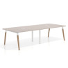 mesa reuniones 260x126 gris coco arki mesa coworking fondo 126cm curvo 1