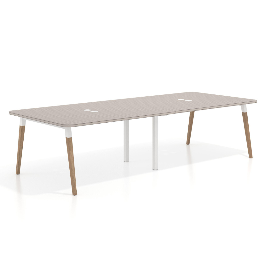 mesa reuniones 340x126 rayado coco arki mesa coworking fondo 126cm curvo 1