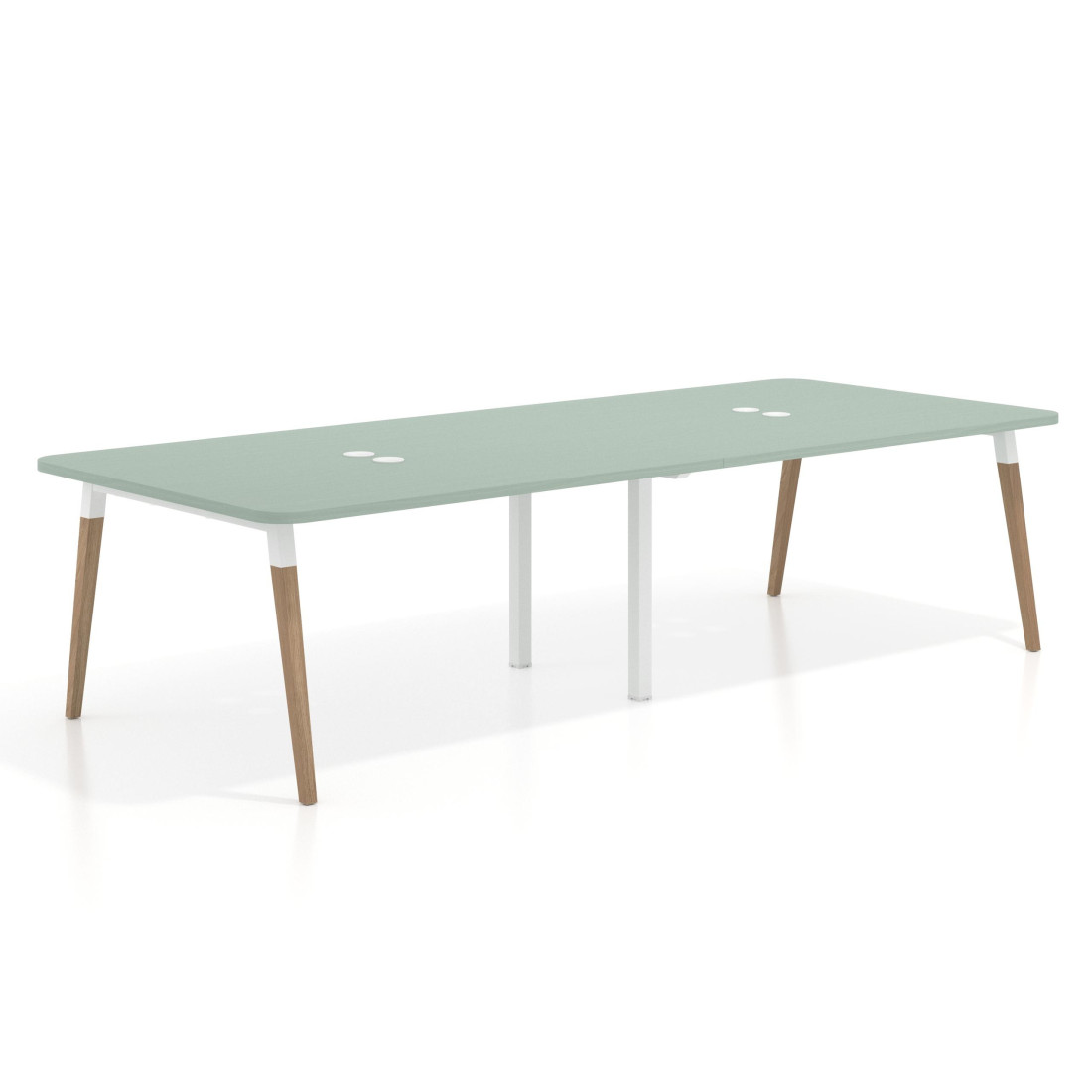 mesa reuniones 220x126 iris arki mesa coworking fondo 126cm curvo 1