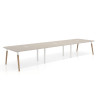 mesa reuniones 340x126 gris coco arki mesa coworking fondo 126cm curvo 1