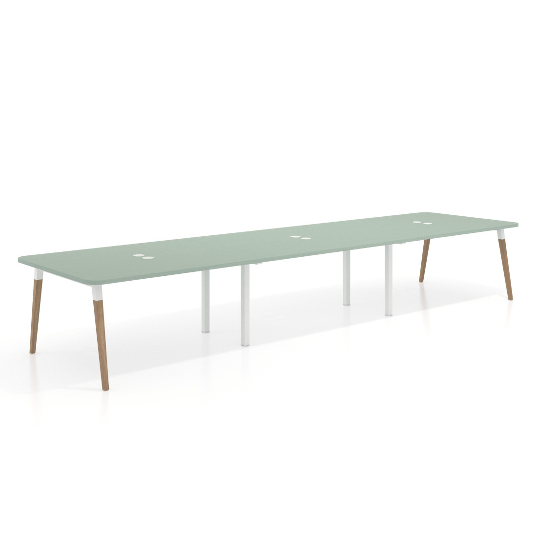 mesa reuniones 400x126 iris arki mesa coworking fondo 126cm curvo 1