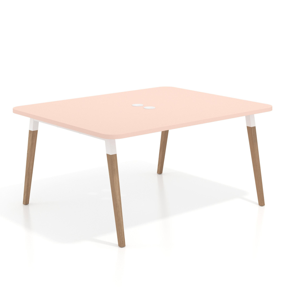mesa reuniones 120x126 rosa nube arki mesa coworking fondo 126cm curvo 1