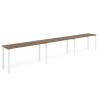 mesa multipuesto 300x50 noce sabi kube mesa progresiva triple fondo 50cm recto 1