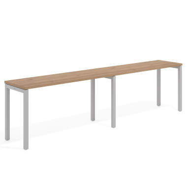 Mesa progresiva doble, fondo 50cm