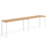 mesa multipuesto 200x50 siroco kube mesa progresiva doble fondo 50cm recto 1