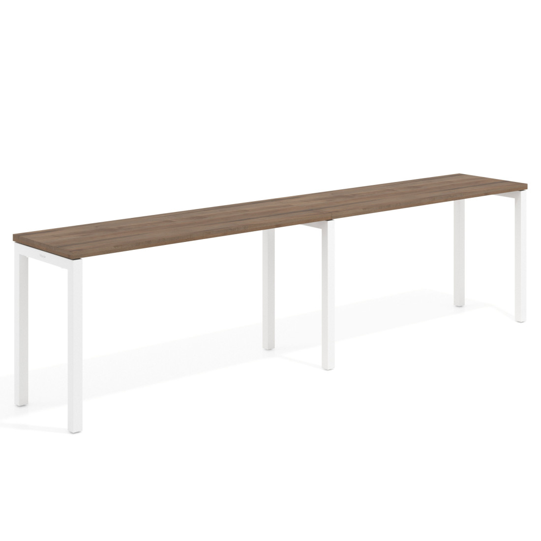 mesa multipuesto 200x50 noce sabi kube mesa progresiva doble fondo 50cm recto 1