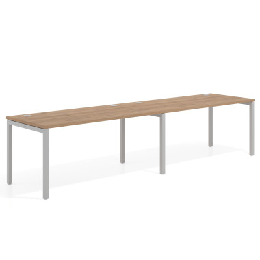 Mesa progresiva doble, fondo 80cm