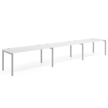 Mesa progresiva triple, fondo 80cm