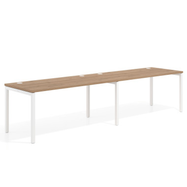 Mesa progresiva doble, fondo 80cm