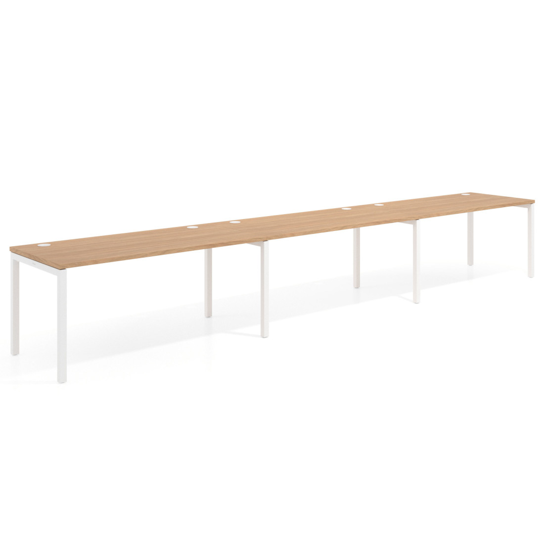 mesa multipuesto 300x80 siroco kube mesa progresiva triple fondo 80cm recto 1
