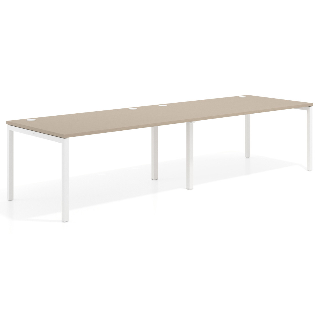 mesa multipuesto 200x100 canvas kube mesa progresiva doble fondo 100cm recto 1