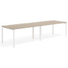 mesa multipuesto 200x100 canvas kube mesa progresiva doble fondo 100cm recto 1