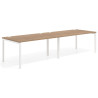 mesa multipuesto 320x100 naturale kube mesa progresiva doble fondo 100cm recto 1