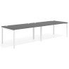 mesa multipuesto 280x100 gris tormenta kube mesa progresiva doble fondo 100cm recto 1