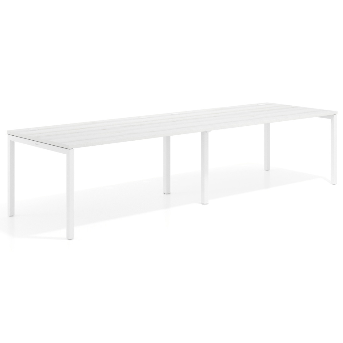 mesa multipuesto 280x100 albo kube mesa progresiva doble fondo 100cm recto 1
