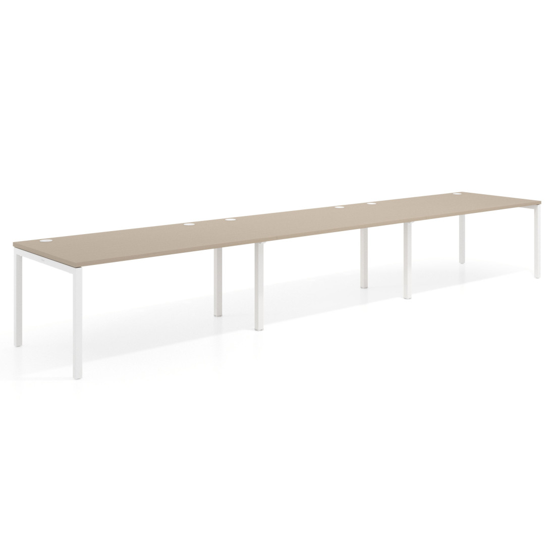 mesa multipuesto 300x100 canvas kube mesa progresiva triple fondo 100cm recto 1