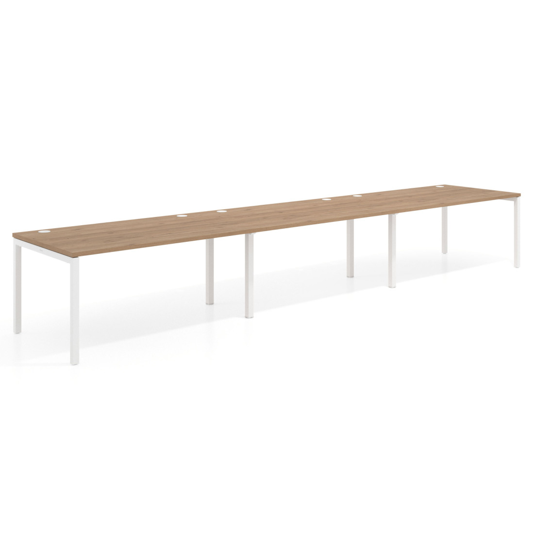 mesa multipuesto 480x100 naturale kube mesa progresiva triple fondo 100cm recto 1