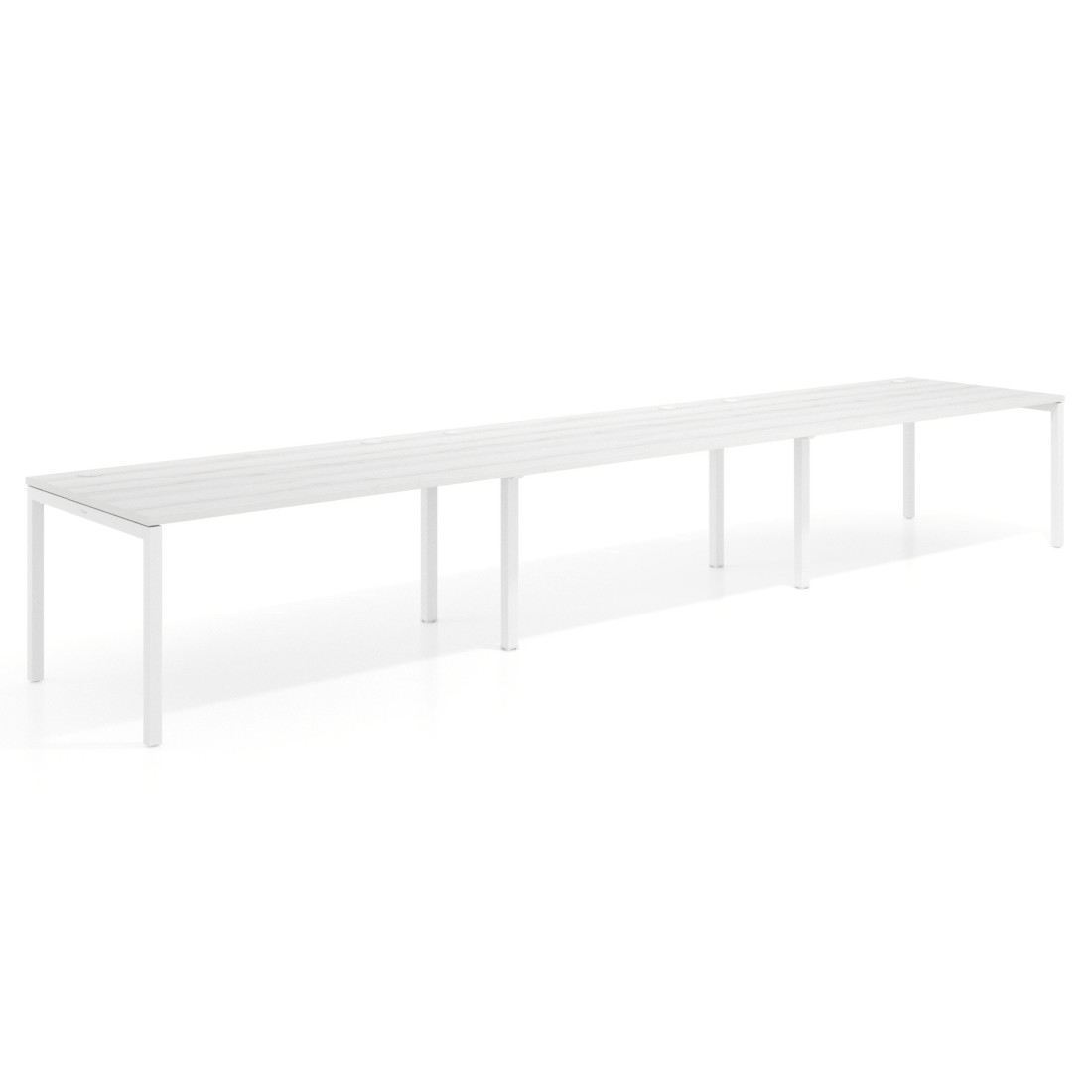 mesa multipuesto 420x100 albo kube mesa progresiva triple fondo 100cm recto 1