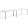 mesa multipuesto 280x100 albo kube mesa progresiva doble fondo 100cm recto 1