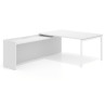 mesa en l 180x225 blanco mate kube mesa con ala fondo 100cm recto 1