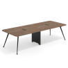 mesa reuniones 260x120 noce sabi tekno mesa doble fondo 120cm 1