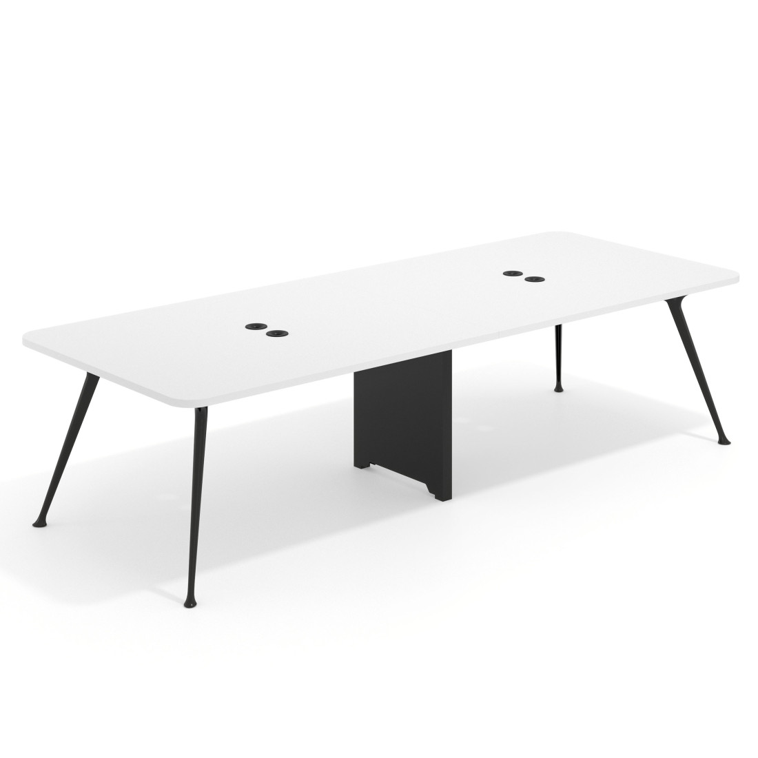mesa reuniones 260x120 blanco mate tekno mesa doble fondo 120cm 1