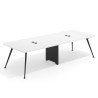 mesa reuniones 260x120 blanco mate tekno mesa doble fondo 120cm 1