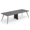 mesa reuniones 340x120 gris tormenta tekno mesa doble fondo 120cm 1