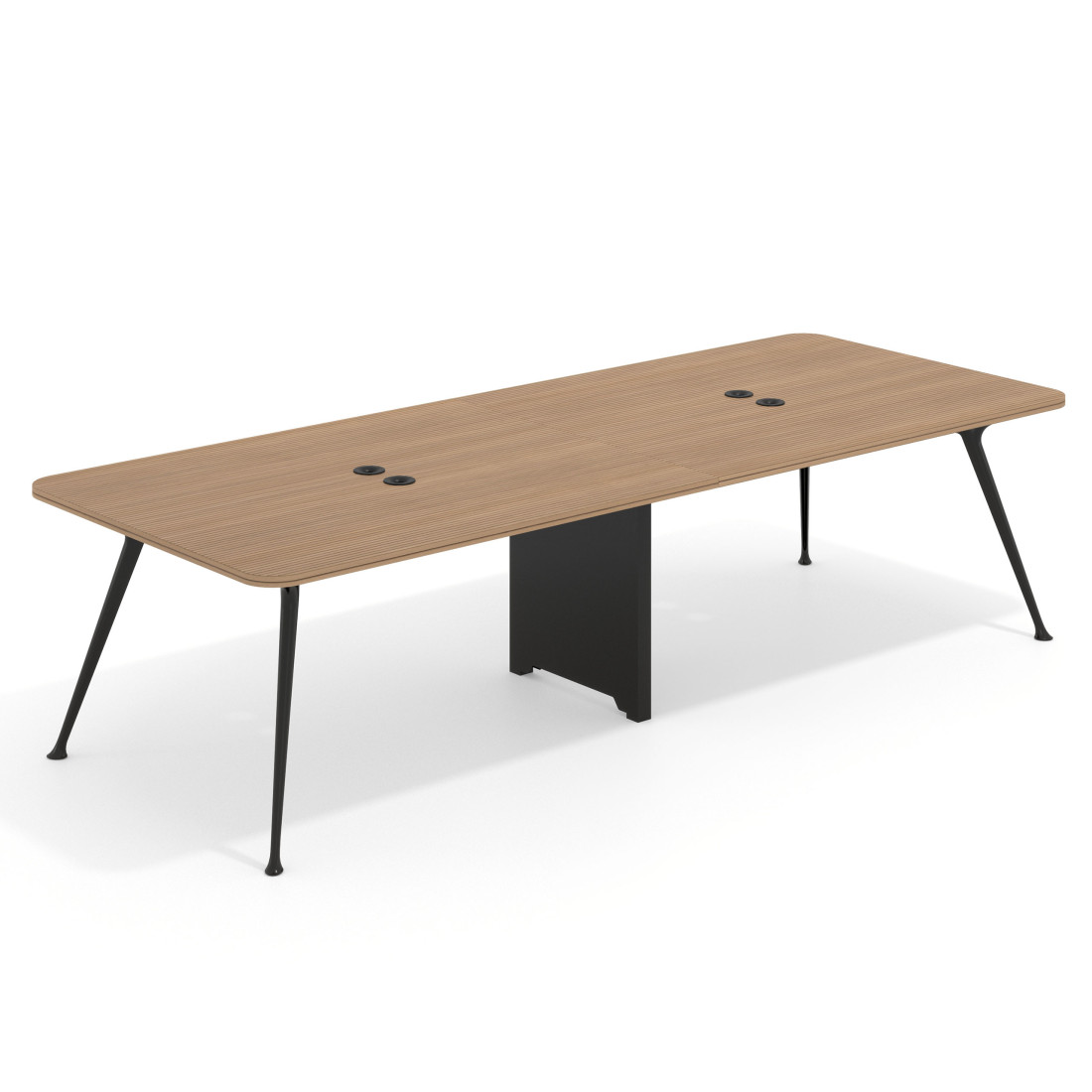 mesa reuniones 260x120 rayado natural tekno mesa doble fondo 120cm 1