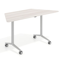 Mesa plegable pivot trapezoidal, estructura aluminio, canto 16cm - 150x65, CALIFORNIA