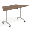 mesa de escritorio plegable 150x65 noce sabi pivot mesa plegable trapezoidal 1