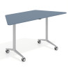 mesa de escritorio plegable 150x65 azul talco pivot mesa plegable trapezoidal 1