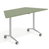 mesa de escritorio plegable 150x65 rayado sauce pivot mesa plegable trapezoidal 1