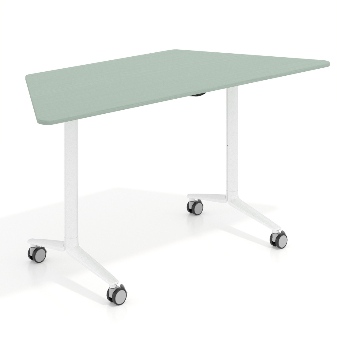 mesa de escritorio plegable 150x65 iris pivot mesa plegable trapezoidal 1