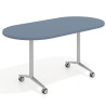 mesa de escritorio plegable 160x80 azul talco pivot mesa plegable ovalada 1